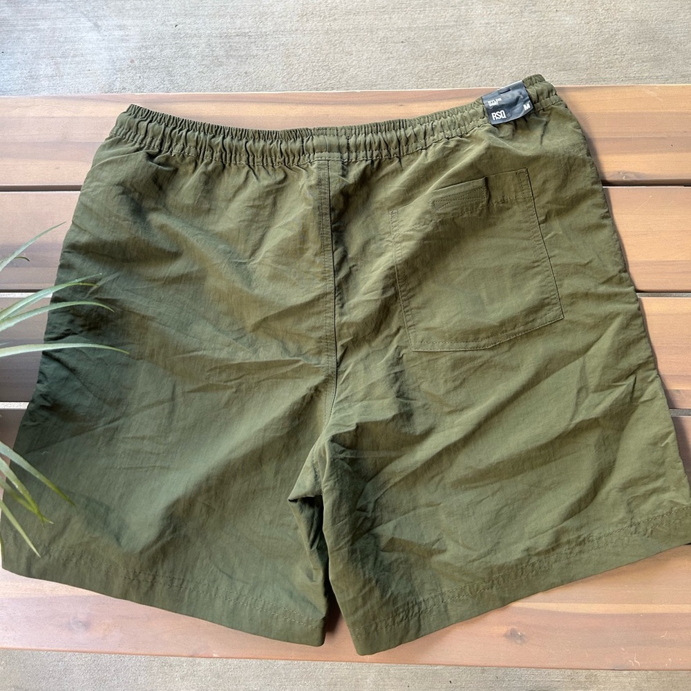 RSQ nylon Green navy Shorts Comfortable Fit - Picture 6 of 16